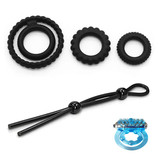 3螺纹绳子带蓝色同心环套装