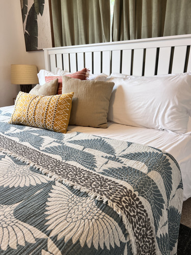 Crane Muslin Bed Blanket Teal (3).jpg