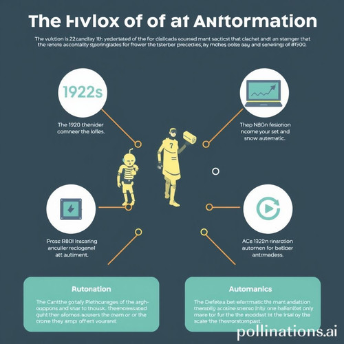 an infographic showcasing the evolution of automation from the 1920s to modern platforms like n8n.1