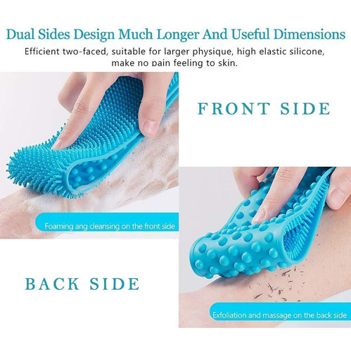 zuru bunch silicone body back scrubber double side bathing brush for skin deep cleaning massage dead.jpg