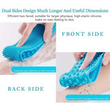 zuru bunch silicone body back scrubber double side bathing brush for skin deep cleaning massage dead
