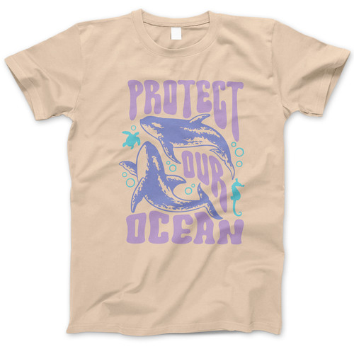 Photograph of four blank t-shirts greys beige and army green. Clipping path included. Ready for your.jpg