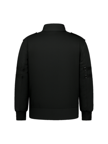 Men's Video Game Black Bomber Cotton Jacket 2.png