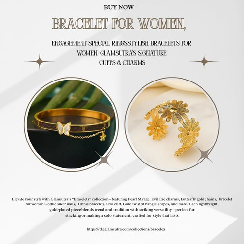 Stylish Bracelets for Women Glamsutra’s Signature Cuffs & Charms