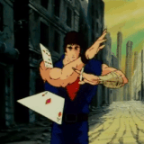 ep 12 slashing Joker s cards.gif
