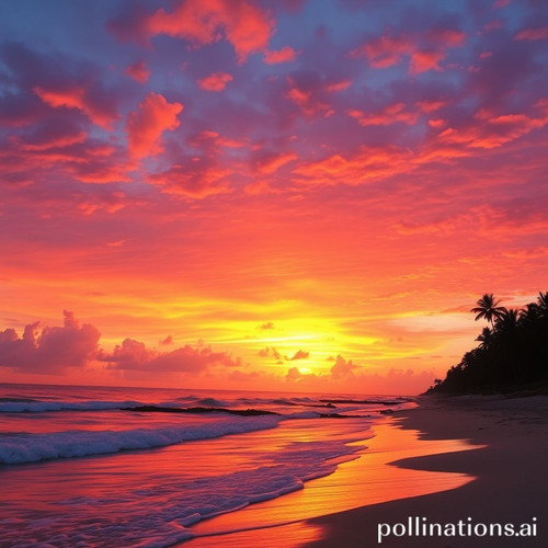 a stunning sunset over a beach capturing the essence of summer.jpg