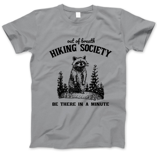 Photograph of four blank t-shirts greys beige and army green. Clipping path included. Ready for your.jpg