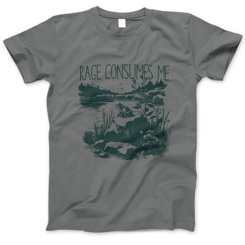 Photograph of four blank t-shirts greys beige and army green. Clipping path included. Ready for your.jpg
