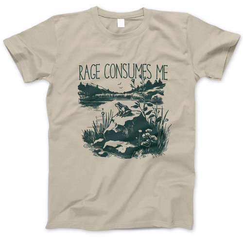 Photograph of four blank t-shirts greys beige and army green. Clipping path included. Ready for your.jpg