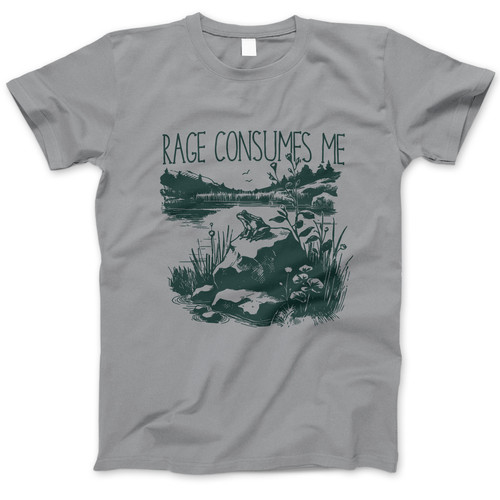 Photograph of four blank t-shirts greys beige and army green. Clipping path included. Ready for your.jpg