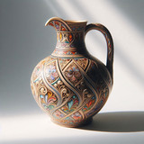 elegant winter themed jug