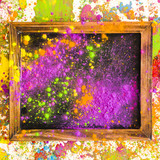 frame with color inscription bright dry colours 2