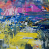 high angle painting tool with paint