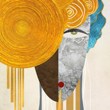 modern abstract geometry hand painted beauty background decorative painting