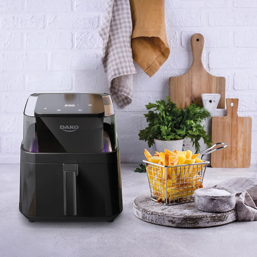 Fritadeira Air Fryer Dako Digital 6 Litros 360° 4 Em 1 Cor Preto.jpg