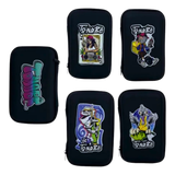 2 Case Estojo P kits Tonabê Preto com Estampa 15 x 9 M e G