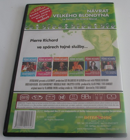 DVD Kolekce filmů s Pierrem Richardem Návrat velkého blondýna RUB.jpg