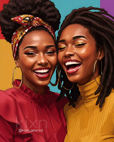 Besties forever... aiinstagram aiillustration melaninpoppin chillvibes bffgoals(HEIC) 1.jpg