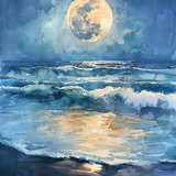 watercolor moon illustration 9