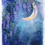 watercolor moon illustration 20