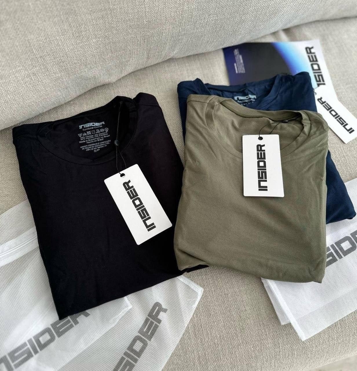 Compre 2 Camisetas Techs T-shirts Masculina Insider E Leve 3