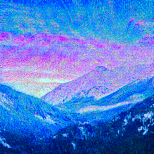 sunset on the mountains