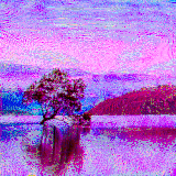 falling tree in water
