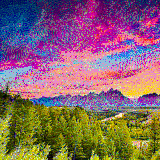 sunset at snake river overlook