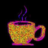 piping hot cup of coffee