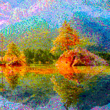 trees on rock formation