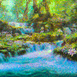 flowing at the creek