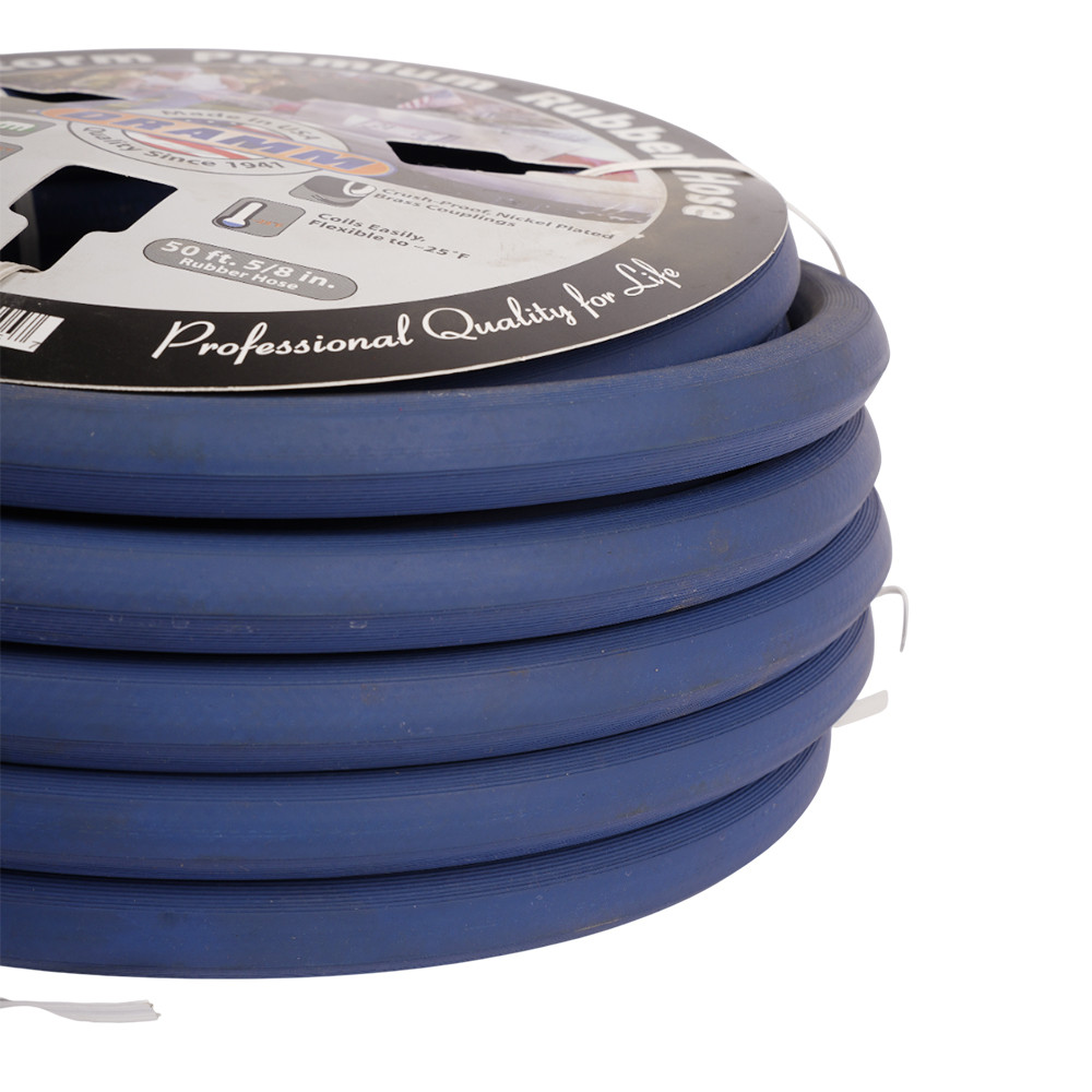 Dramm 5/8" x 50 ft Heavy-Duty Premium Garden Hose – Blue – Model 7618037