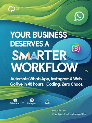 create poster Headline Your Business Deserves a Smarter Workflow Subheadline Automate WhatsApp, Inst.jpg