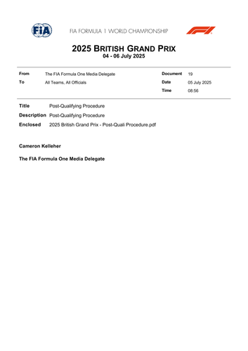 [British GP]Doc 19 Post Qualifying Procedure page 1.png