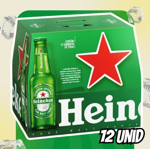 Heineken Cerveja Pilsen, Long Neck 250ml, Pack 12 Unidades.jpg