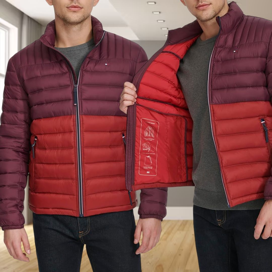 Casaco alternativo Tommy Hilfiger Men’s Water Resistant Ultra Loft Down Alternative Puffer Jacket Tommy Hilfiger