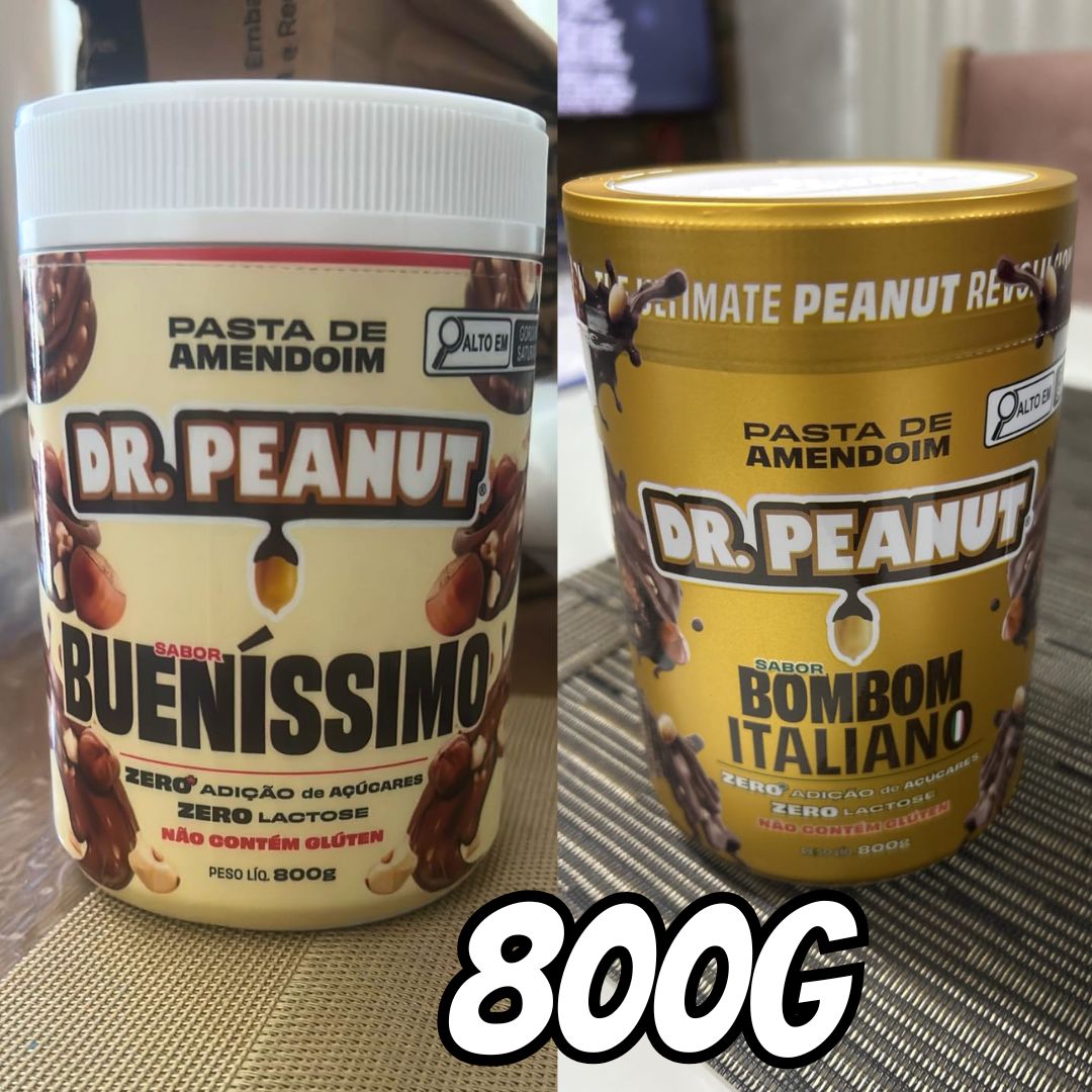 DR PEANUT PASTA DE AMENDOIM BUENISSIMO 800G COM WHEY PROTEIN