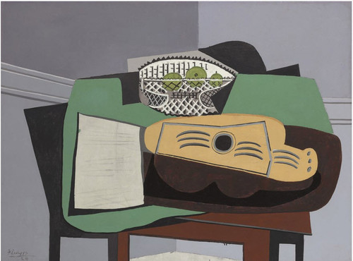 pablo picasso partition, guitare, compotier.jpg