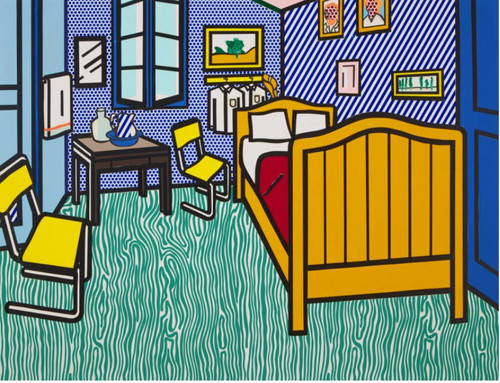 roy lichtenstein Bedroom at Arles (Study).jpg