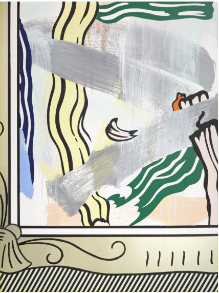 roy lichtenstein Collage for Painting in Gold Frame.jpg