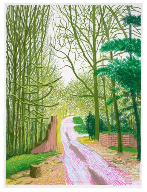 david hockney the arrival of spring in woldgate, east yorkshire in 2011 30 march 2011.jpg