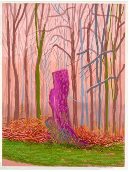 david hockney the arrival of spring in woldgate east yorkshire 15th march 2011.jpg