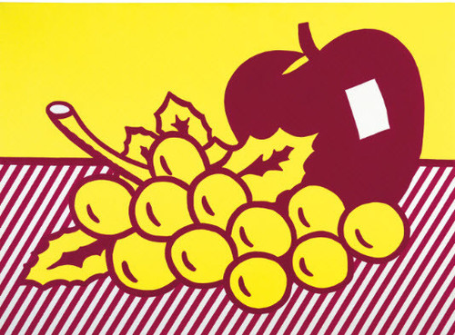 still life apple and grapes.jpg