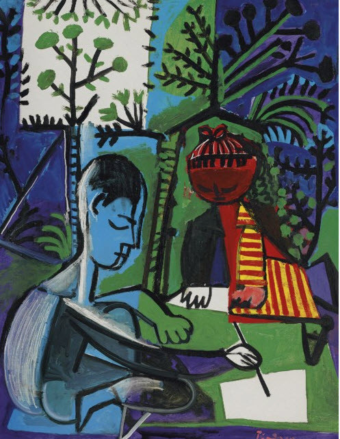 pablo picasso claude et paloma dessinant.jpg