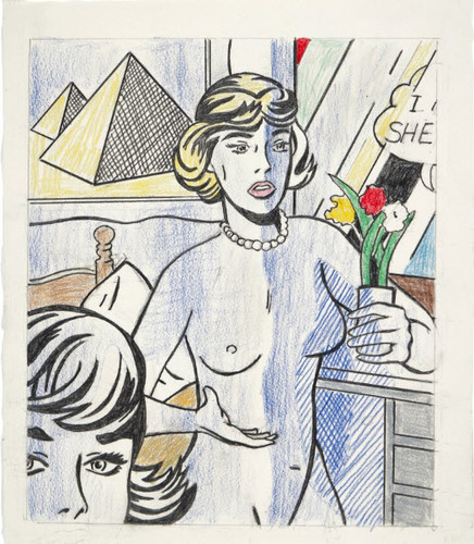 roy lichtenstein Nude with Pyramid (Study).jpg