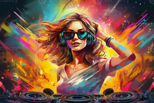 sultry dj sexy woman dancing people club generate ai photo.jpg