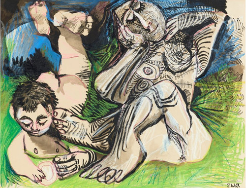 pablo picasso femme et jeune garcon nus.jpg