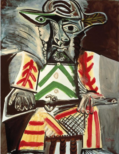 pablo picasso homme assis au fusil.jpg