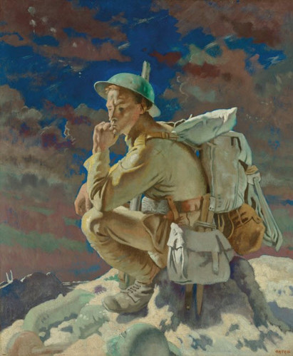 sir william orpen, r.a., r.h.a. the thinker on the butte de warlencourt.jpg