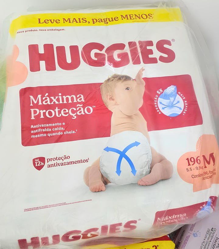 Fralda Descartável Huggies Máxima Proteção Tamanho M 196 unidades – Nova Supreme Care Fralda Descartável Huggies Máxima Proteção Tamanho M 196 unidades – Nova Supreme Care
